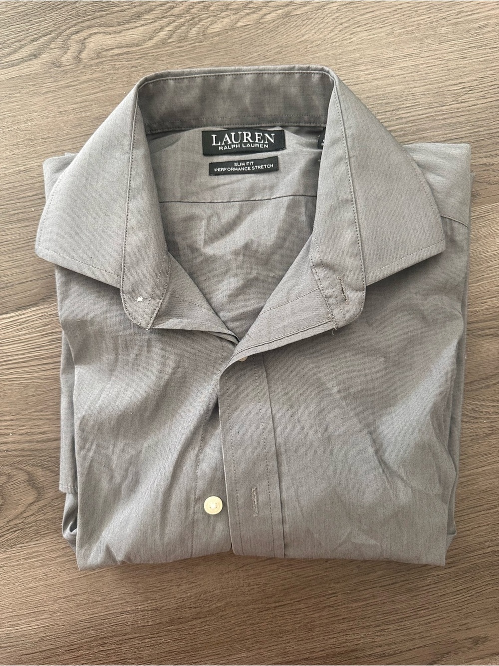 Ralph Lauren black label Slim Fit Button-Down Shirt in Light Gray